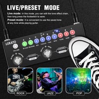 LEKATO gitár multieffekt pedál - 9 erősítő, IR-betöltés, Bluetooth 5.0, felvétel 4