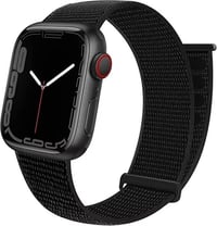 Apple Watch nylon sportszíj - Fekete, kompatibilis minden sorozattal 1