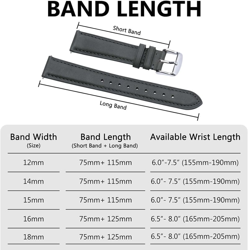 Bisonstrap Elegáns Bőr Óraszíj Gyorskioldással - Férfi és Női Órákhoz - 12-20 mm Méretben Kompatibilis Órafülekkel

AI: Bisonstrap Elegáns B