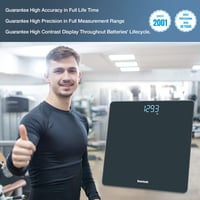 Homebuds Digitális Fürdőszobai Mérleg - Precíziós Technológiával, LED Kijelzővel, Automata Be/Ki Kapcsolással, 180kg Teherbírással, Elegáns  2