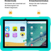AOCWEI X700 10" Gyerektablet Android 13 Rendszerrel, 12GB RAM, 128GB Tárhely, 512GB Bővíthető, 5G WiFi, Octa-Core, 6000mAh, Gyerekzár, Zöld  3