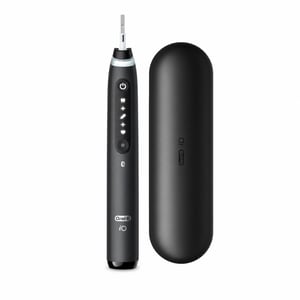 Oral-B iO Series 5 Elektromos Fogkefe Fekete, Forgó-Rezgő Technológia, Bluetooth — iO csere fogkefefej nélkül (állapot: lásd a 2. képet)