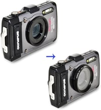 JJC Olympus TG-sorozatú filteradapter 40,5mm UV szűrővel és lencsevédővel 4