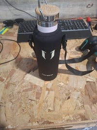 Termos din oțel inoxidabil Super Sparrow 620 ml, roz cireș, fără BPA, cu pai și capac din bambus, izolat termic 2