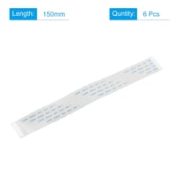 sourcing map FFC Lapos Kábel 16 Pin 1.0 mm 150 mm - 3D Nyomtatóhoz és Kamerához - A Típusú Csatlakozó - 6 db Csomag 2