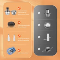Bear 600W elektromos aprító szett 2L+1.8L üvegtállal, húsdarálóval és 4 pengével 6