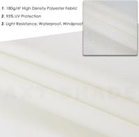 AXT SHADE vízálló napvitorla, 2,5x3m, krémszínű, UV-védett, teraszra és kertbe 3