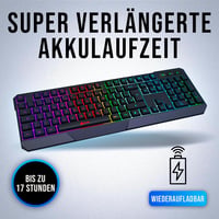 KLIM Chroma Gamer Billentyűzet - RGB Háttérvilágítás - 2ms Válaszidő - Vízálló - PC, Mac, PS4, PS5 Kompatibilis - Fekete 3