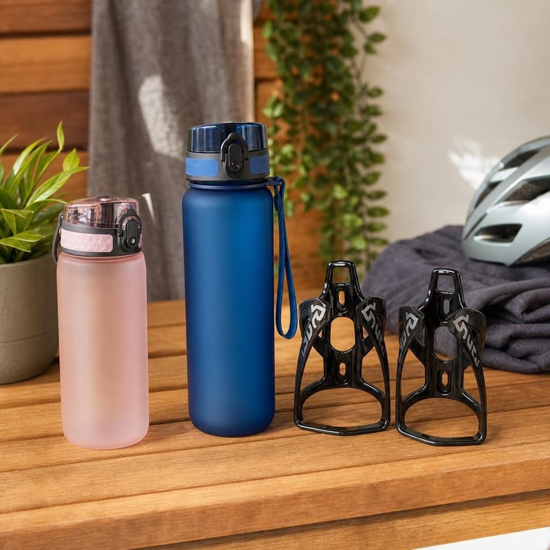 Sportos hidratáláscsomag: 500 ml kulacs + 750 ml sportpalack + 2 db kulacstartó