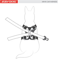 EzyDog autós biztonsági hámok kutyáknak - Ütközéstesztelt, fekete, M méret 7