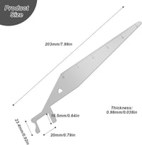 SRJQXH Rozsdamentes Acél Ajtónyitó Eszköz - Univerzális Zárfeltörő Tűzoltóknak, Rendőröknek és Mentőknek - Ergonomikus Kialakítás, Könnyű Ho 2