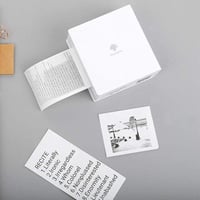 Fehér Hőpapír Tekercs M02, M03, M04 Hordozható Nyomtatókhoz - Nem Ragadós 8