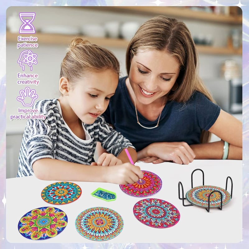 Diamond Painting Mandala készlet - Kreatív ajándék gyerekeknek és felnőtteknek