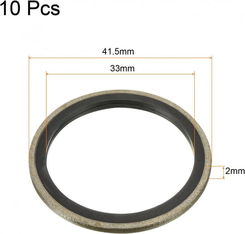 Szénacél M33 Nitril Gumi Tömítőgyűrű Készlet - 10 db