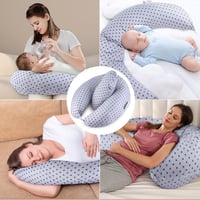 Chilling Home XXL 2 az 1-ben kék terhességi és szoptatós párna, levehető huzattal 6