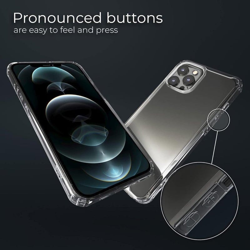 iPhone 12/Pro Ütésálló Átlátszó Védőtok