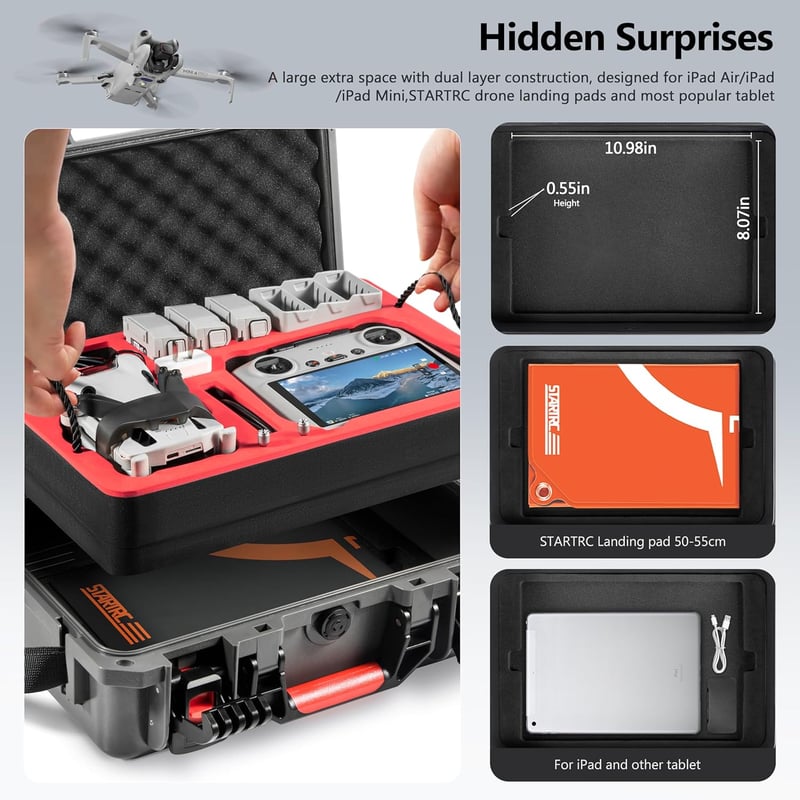 STARTRC DJI Mini 4 Pro vízálló táska RC/RC2/N1/N2 kompatibilis