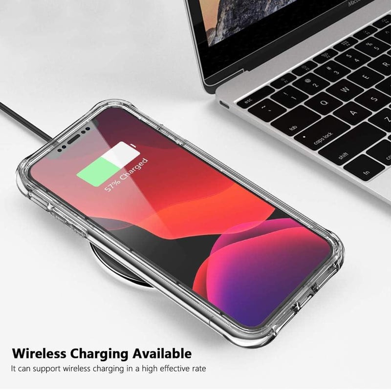 Apple iPhone 11 Pro Átlátszó Tok Beépített Kijelzővédővel