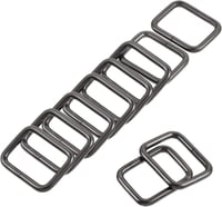 Fekete Fémgyűrű Készlet Táskákhoz - 15db, 25x20mm 2