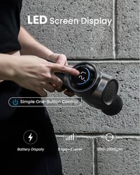 RENPHO Bluetooth Masszázspisztoly LED Kijelzővel - Erőteljes Izomfeszültség-oldó Készülék 5