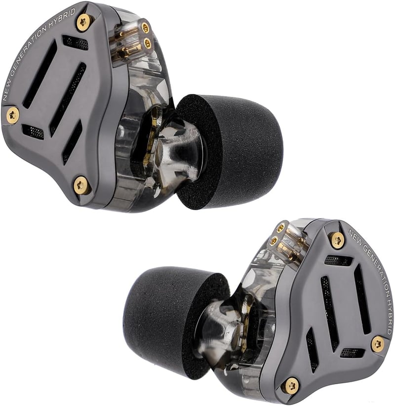 KZ ZS10 Pro 2 Fekete Fülhallgató Mikrofonnal - 1DD+4BA Hibrid, 4 Szintű Hangolás, Játékosoknak
