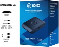 Elgato HD60 X Videó Rögzítő - 1080p60 HDR10/4K30 Streaming Alacsony Késleltetéssel PS5, Xbox Series, PC és Mac Eszközökhöz, OBS Kompatibilis 10