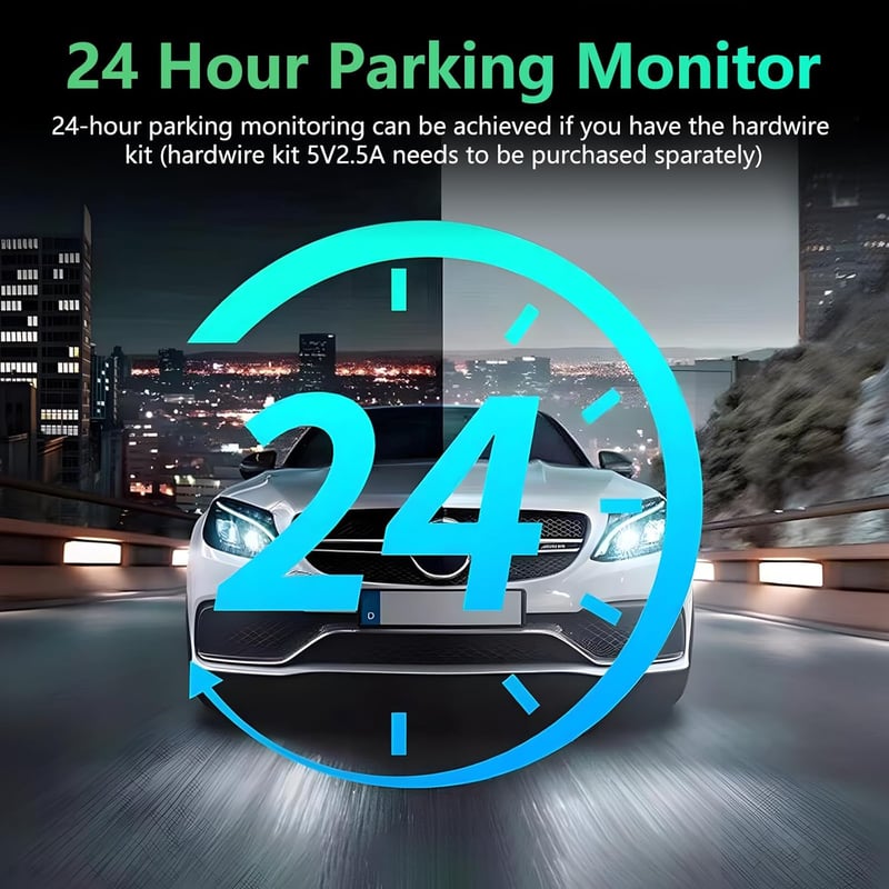 Podofo 9.66" Tükör Menetrögzítő Kamera - Vezeték Nélküli Apple CarPlay, Android Auto, Dupla 1080P HD Kamera, IPS Érintőképernyő, Bluetooth, 