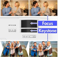 AKATUO Mini WiFi Projektor Full HD 1080P, 9000L Hordozható Házimozi Vetítő Okostelefonhoz, TV Stickhez és Laptophoz, VGA Csatlakozással 6