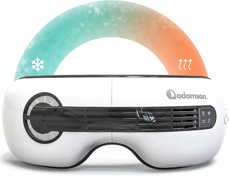 Adamson A80 Szem Masszírozó - Hideg-Meleg Terápia, Bluetooth, 2024-es Modell