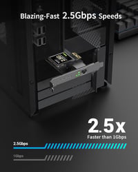 BrosTrend 2.5G Gigabit Ethernet PCIe hálózati kártya alacsony profillal 2
