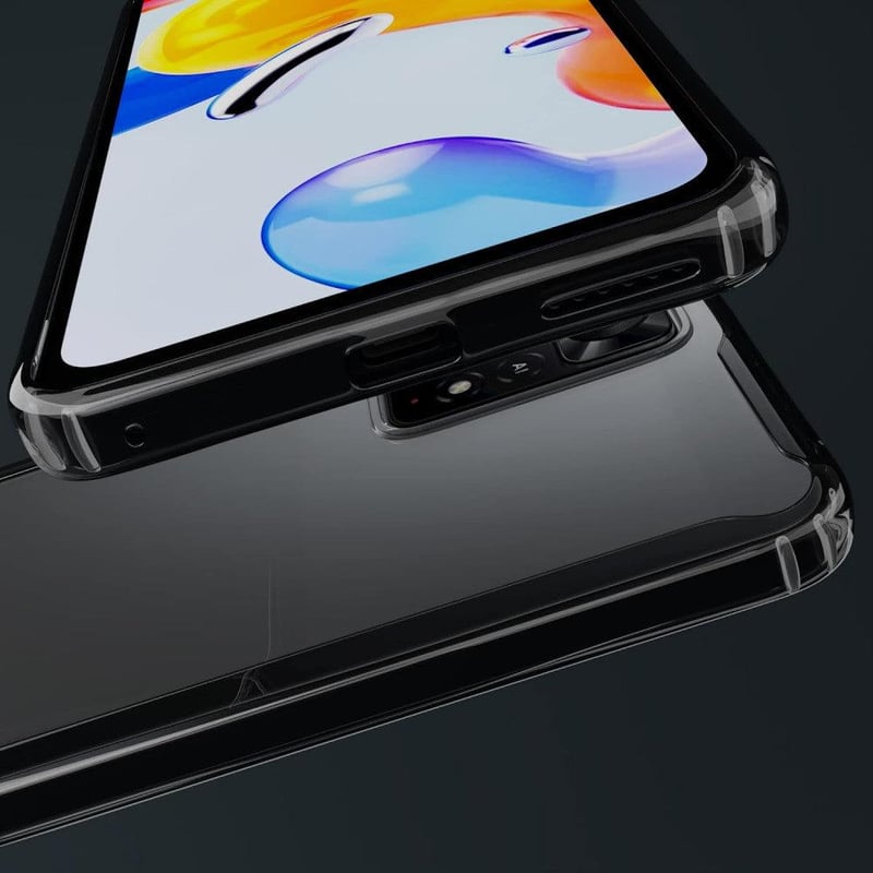Xiaomi Redmi Note 11/11S Védőtok - Átlátszó, Ütésálló Szilikon Hátlap