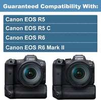 DSTE BG-R10RC Akkumulátor Markolat és Távirányító Canon EOS R5 R5C R6 R6 Mark II Fényképezőgépekhez - Joystick AF Pontválasztóval 7