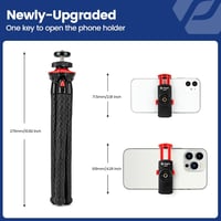 Fotopro 3 az 1-ben flexibilis szelfibot, állvány és telefontartó iPhone-hoz és kamerákhoz 4