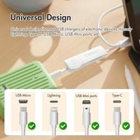 Gyerekbiztos USB-töltő védőfedél szett - 4 db fehér univerzális aljzatfedő 2