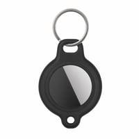 Belkin AirTag Secure Holder s privjeskom za ključeve – crna silikonska maskica otporna na ogrebotine za Apple AirTag 1. i 2. generacije — metalni prsten (stanje: vidi 2. sliku) 1