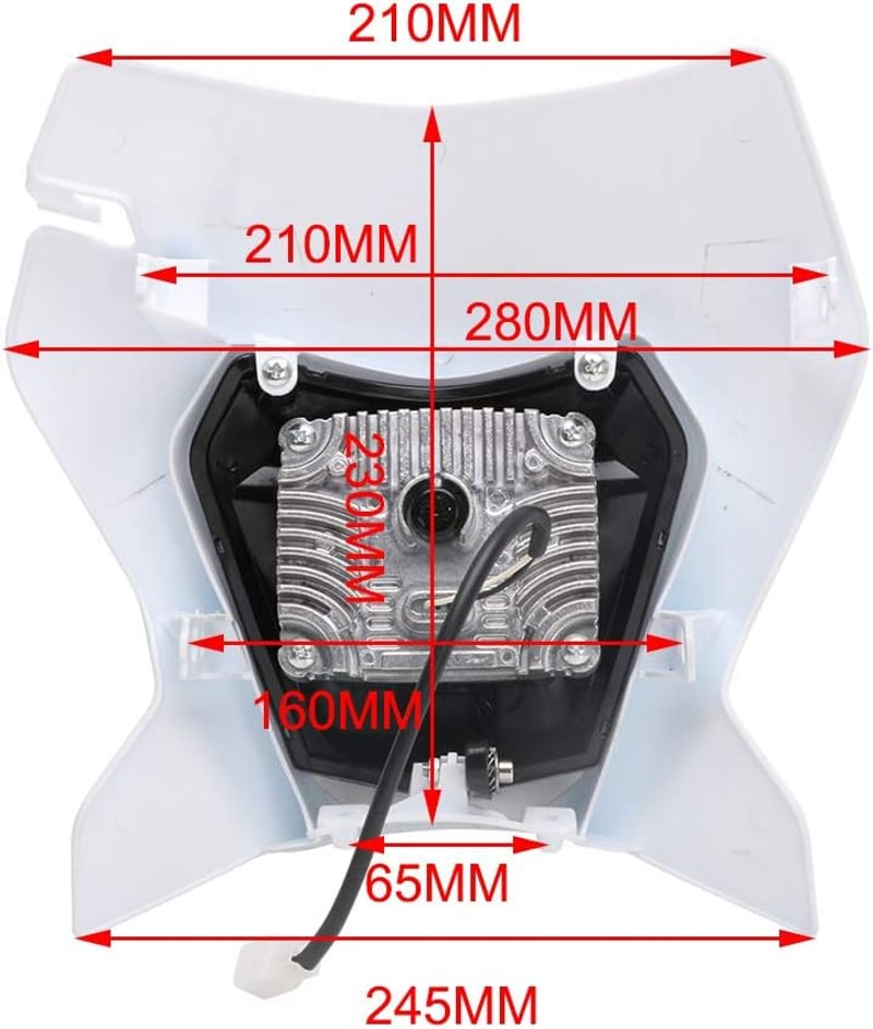Faro One LED Pro Motoros Első Fényszóró KTM EXC EXCF SX SXF XC XCF XCW XCFW Modellekhez 125-530 Köbcentiméter Fehér Színben