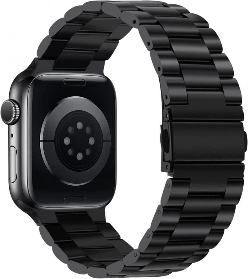 Apple Watch Fekete Rozsdamentes Acél Cserepánt 42-49mm