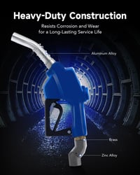 Orion Motor Tech automata AdBlue töltőpisztoly, 1" NPT, rozsdamentes acél, 120 L/perc 8