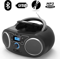 Hordozható Bluetooth CD-rádió USB-vel és AUX bemenettel - Fekete 3
