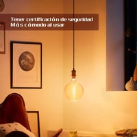 EXTRASTAR Edison LED Izzó 2db, G125 6W E27 Meleg Fényű Rétro Gömb 6