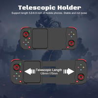 MFi Bluetooth Játékvezérlő iPhone és Android Készülékekhez - Megadream Vezeték Nélküli Gamepad (Fekete) 4