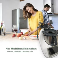 Thermomix TM6 és TM5 Kiegészítő Tartó - 6 Részes Fekete Multifunkciós Tároló 6
