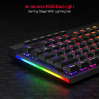 Redragon K580 PRO Vezeték Nélküli RGB Gamer Billentyűzet, Mechanikus, 3 Üzemmód, Hot-Swap, Médiakonzol, Makrórögzítés, Lineáris Red Switch 4