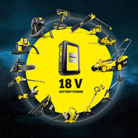 Kärcher Battery Power Starter Kit - 18V/5Ah Akkumulátor és Gyorstöltő Szett Vezeték Nélküli Kerti és Háztartási Gépekhez 7