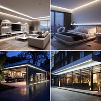 BENLUN 48V LED Szalag 20m - 4000K Természetes Fehér IP65 Vízálló Kültéri-Beltéri LED Csík 150W Öntapadós Vágható Tápegységgel EU Csatlakozóv 5