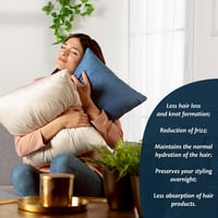 Prémium pamut szatén párnahuzat 40x80 cm, 2 db-os szett, hipoallergén, ágyi/kanapé díszpárna huzat rejtett cipzárral 3