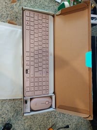 Tastatură și mouse wireless Logitech MK470 Slim Combo — defect, funcționează parțial: lipsește tasta săgeată jos (stare: vezi poza 2) 2