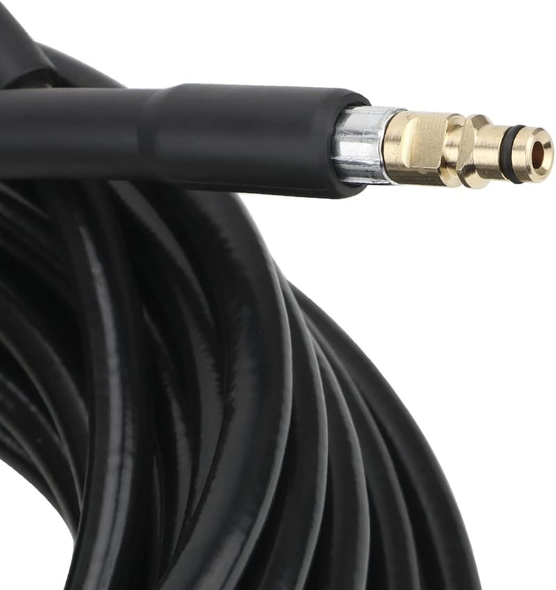 AIM Tools Magasnyomású Mosótömlő 10m 160 Bar - Kärcher K2-K7 Kompatibilis Cserélhető Mosócső Gyorscsatlakozó Rendszerrel Adapterrel