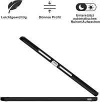 TQQ iPad 10.2" Billentyűzet Tok Precíziós Trackpaddal - 7-8-9. Generációs iPad Védőtok, 10 Színű Háttérvilágítás, 360° Forgatható, Német QWE 7
