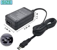 TKDY AC-L200 Hálózati Adapter Sony Handycam Kamerákhoz - Univerzális Töltő DCR, DVD, HDR Sorozatú Videókamerákhoz, 8.4V/1.7A 4